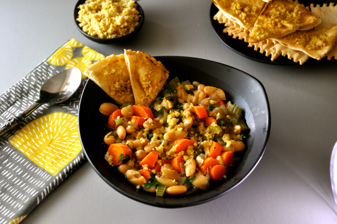 Cannellini soup with big flavors and nutrition.