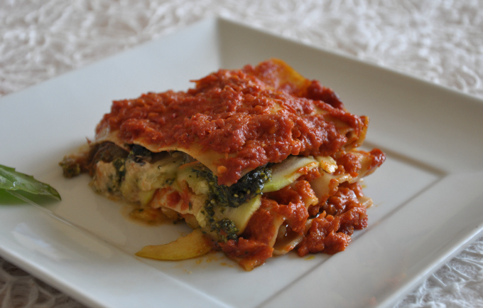 Zucchini and Tomato Lasagna