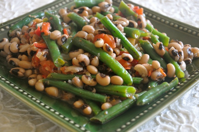 Curried Green Beans & black-eyed Peas