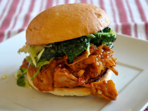 Baby Jackfruit Barbecue Sandwich