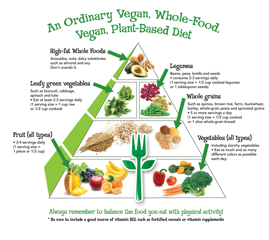 Vegan Food Pyramid For Health, Wellness & Optimal Nutrition