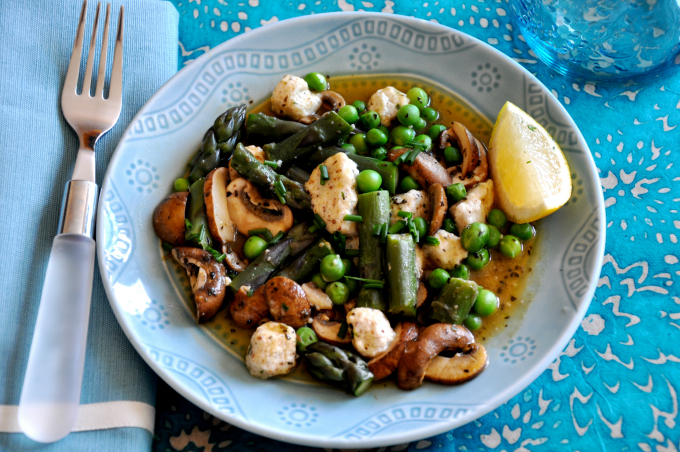 Ricotta Dumplings With Asparagus and Green Garlic Recipe