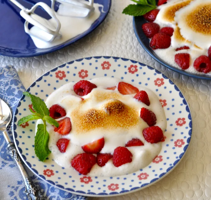 Vegan Meringue with Summertime Berries