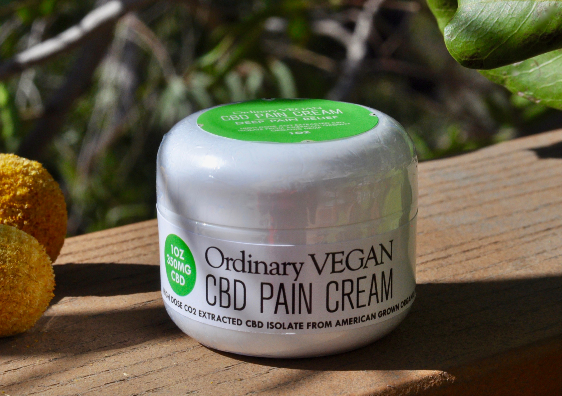 Vegan CBD Cream From Organic Hemp For Deep Pain Relief