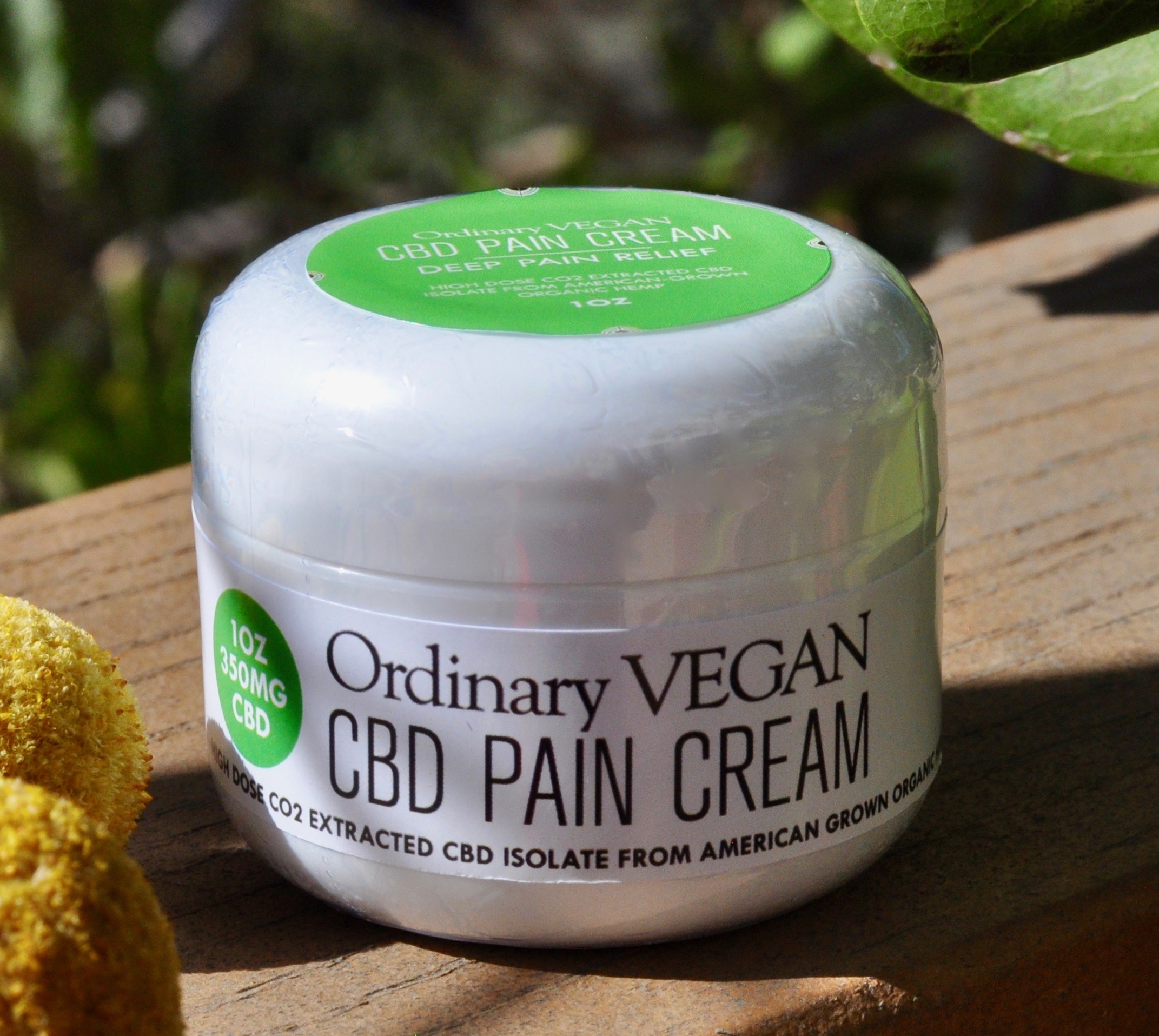 CBD pain cream formulated for sore muscle areas to heal inflammation and reduce pain. (#vegan) www.ordinaryvegan.net