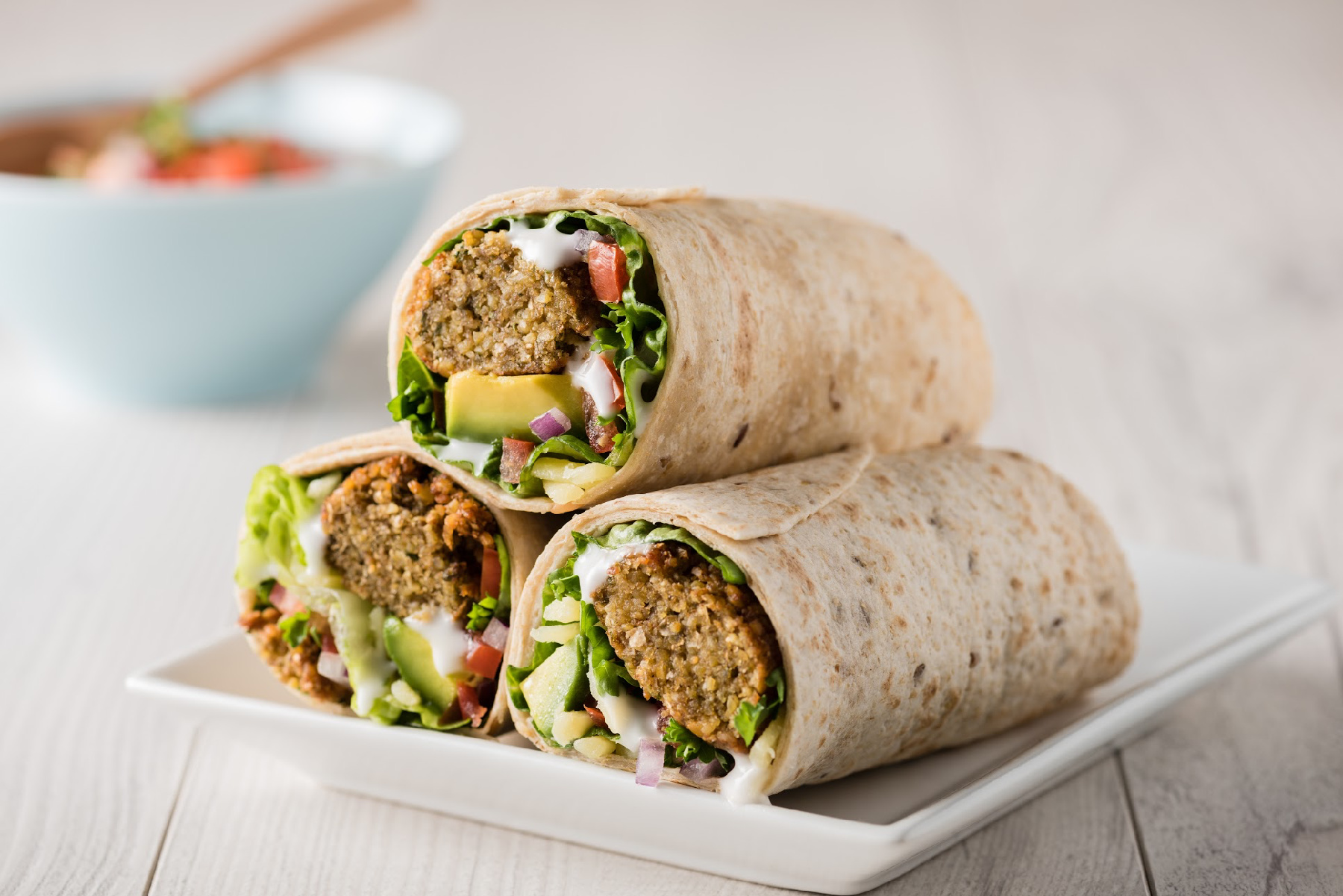 Delicious Vegan Homemade Easy Falafel Wrap - Alphafoodie