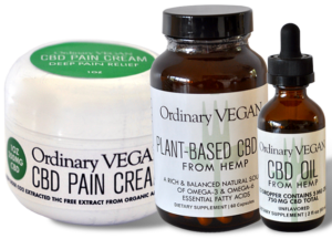 vegan, all natural CBD oil from Hemp from Ordinary Vegan (Ordinaryvegan.net)
